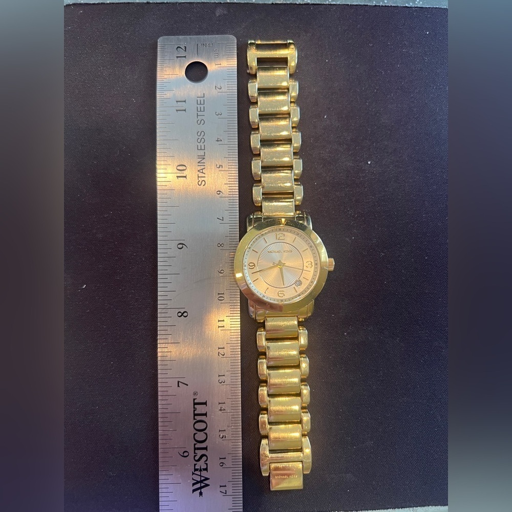 Michael Kors Janey women’s quartz watch jewelry MK-3485 gold stainless steel - Picture 11 of 11